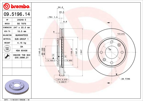 BREMBO Bremsscheibe