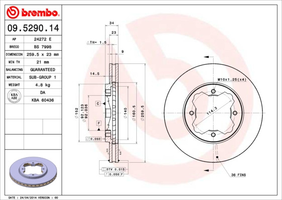 BREMBO Bremsscheibe