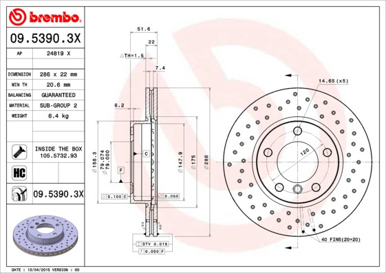 BREMBO Bremsscheibe