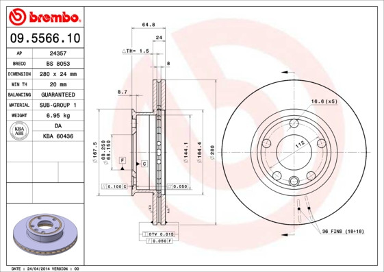BREMBO Bremsscheibe