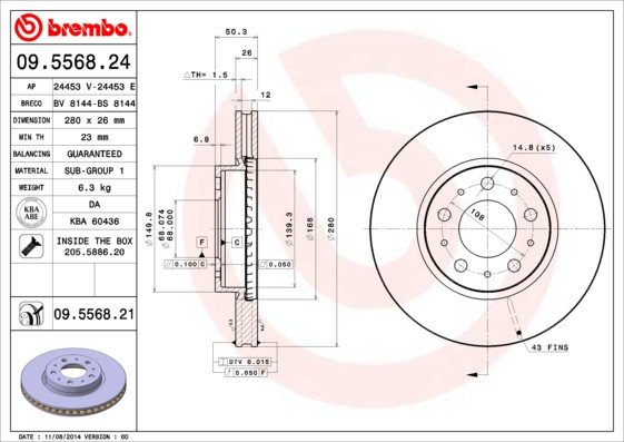 BREMBO Bremsscheibe