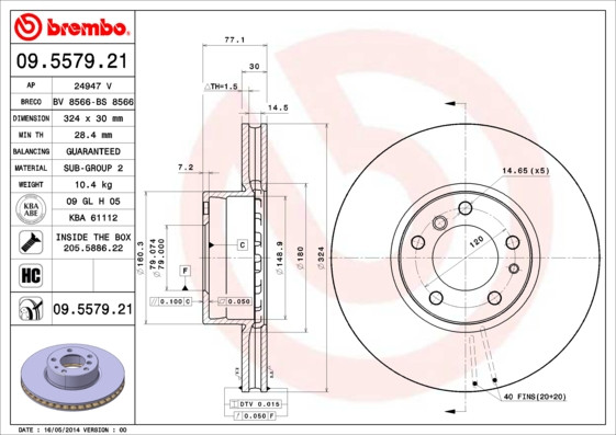 BREMBO Bremsscheibe