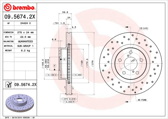 BREMBO Bremsscheibe