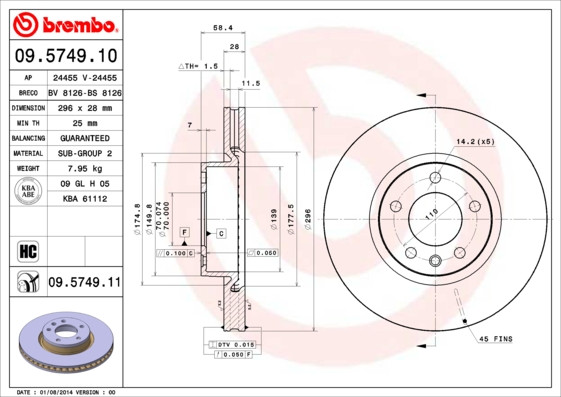 BREMBO Bremsscheibe