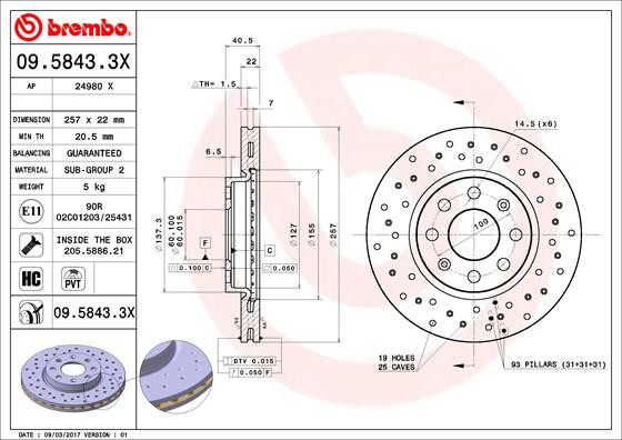BREMBO Bremsscheibe