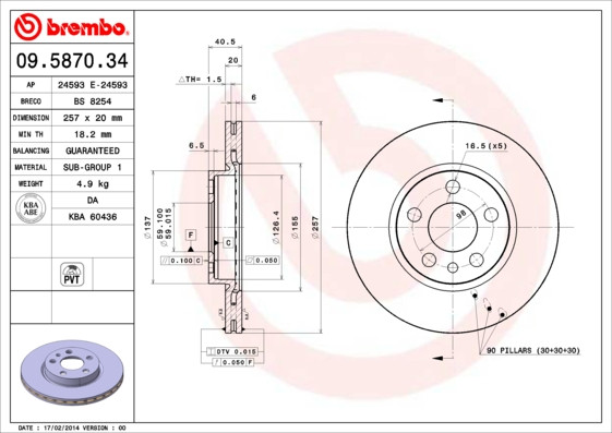 BREMBO Bremsscheibe