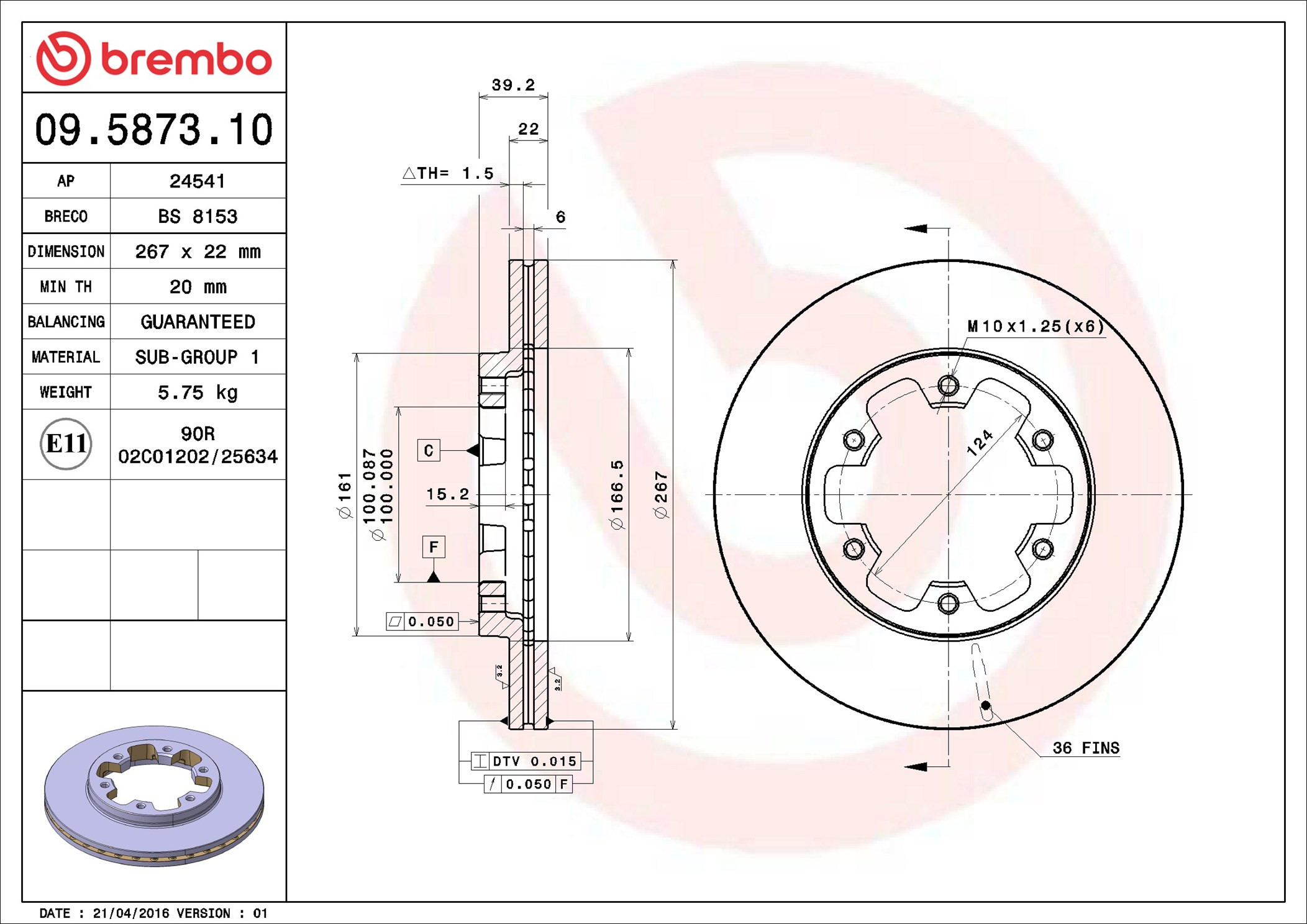 BREMBO Bremsscheibe