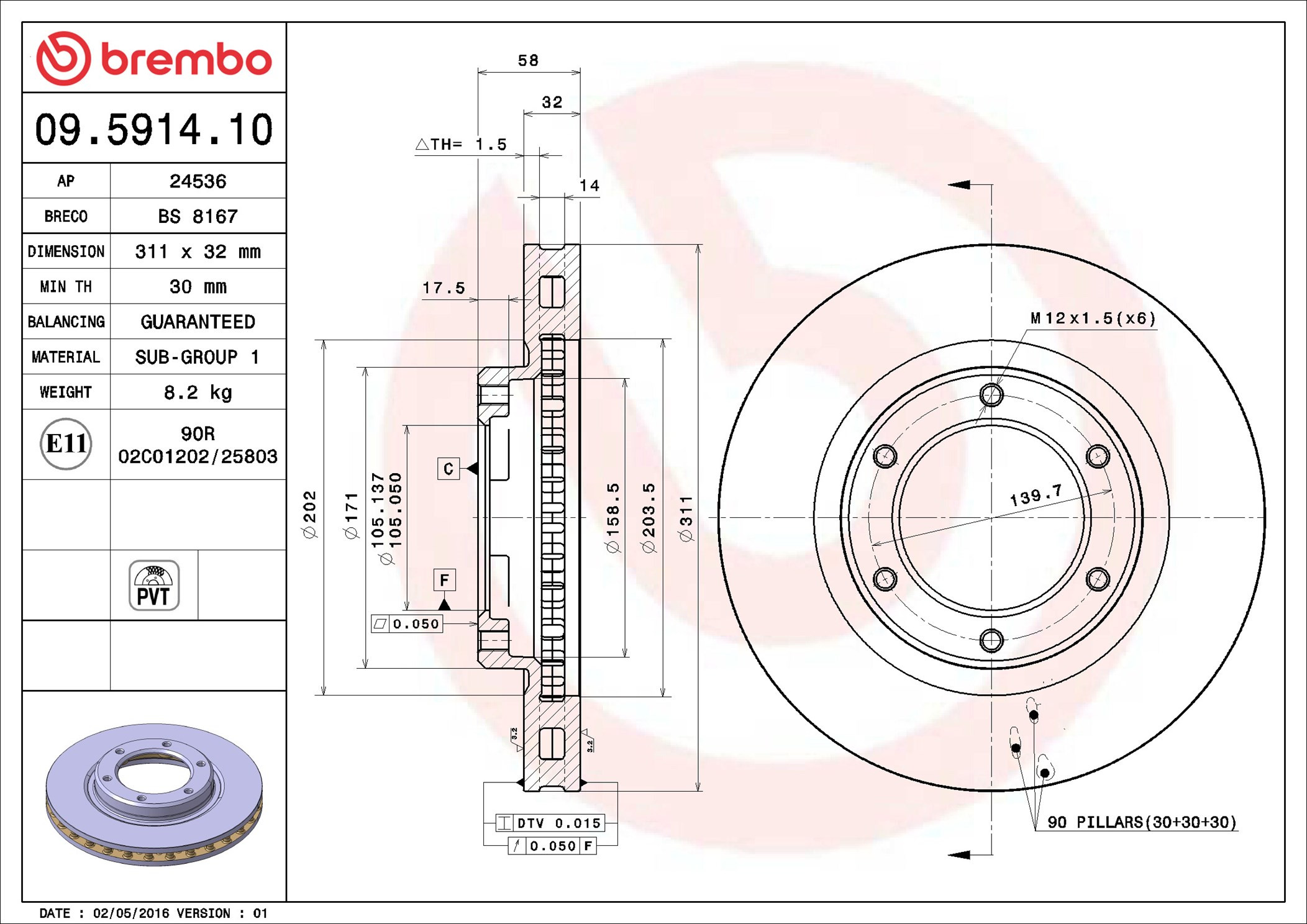 BREMBO Bremsscheibe