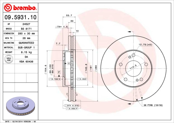 BREMBO Bremsscheibe