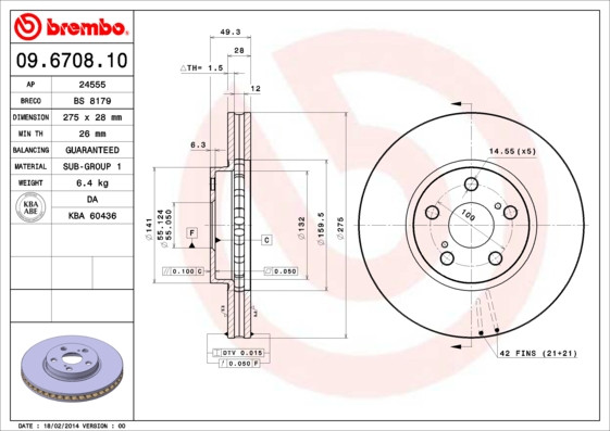 BREMBO Bremsscheibe