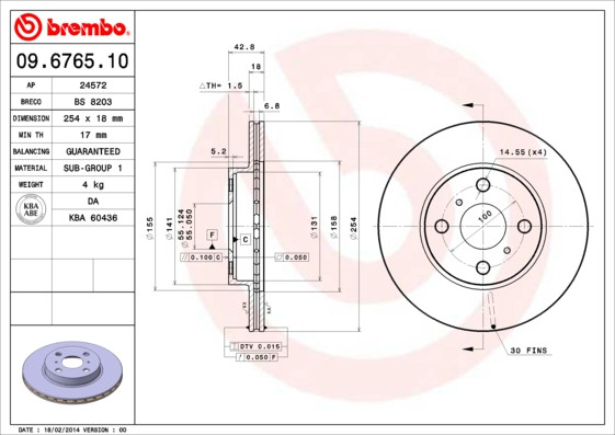 BREMBO Bremsscheibe