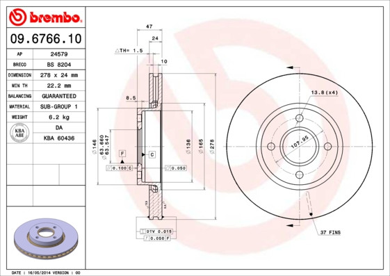 BREMBO Bremsscheibe