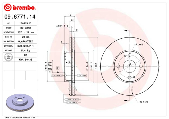 BREMBO Bremsscheibe