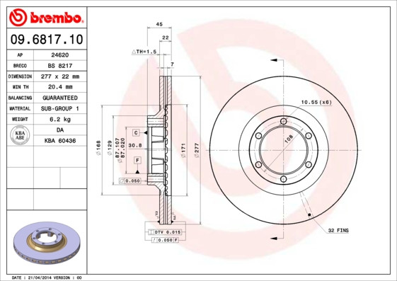 BREMBO Bremsscheibe