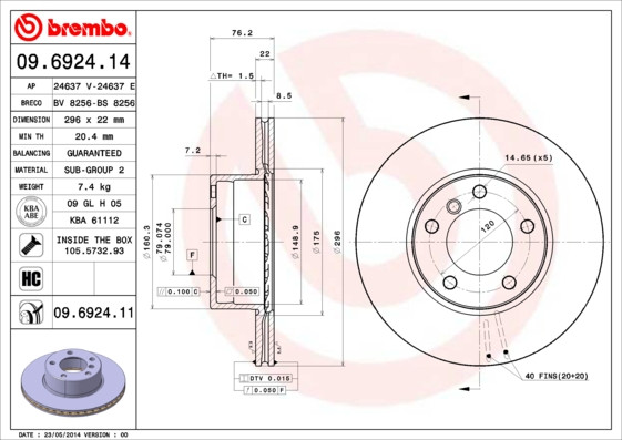 BREMBO Bremsscheibe