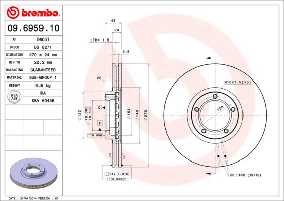 BREMBO Bremsscheibe