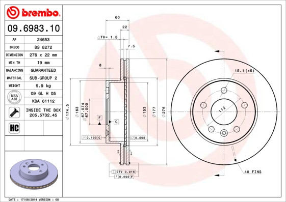 BREMBO Bremsscheibe