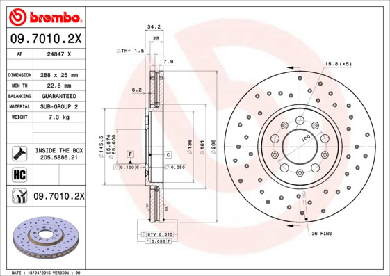 BREMBO Bremsscheibe