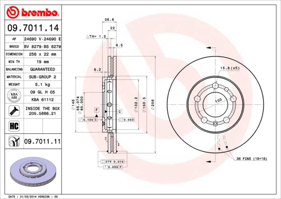 BREMBO Bremsscheibe