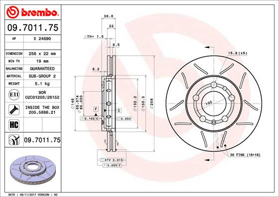BREMBO Bremsscheibe