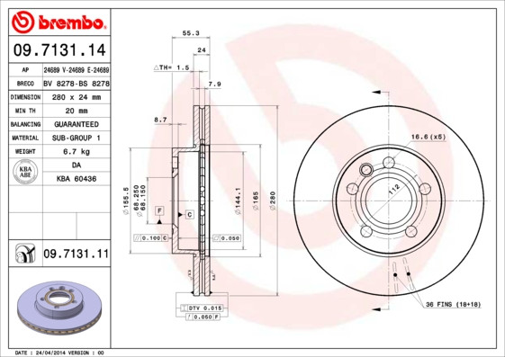BREMBO Bremsscheibe