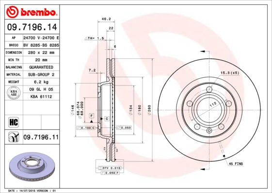 BREMBO Bremsscheibe