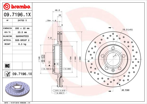 BREMBO Bremsscheibe