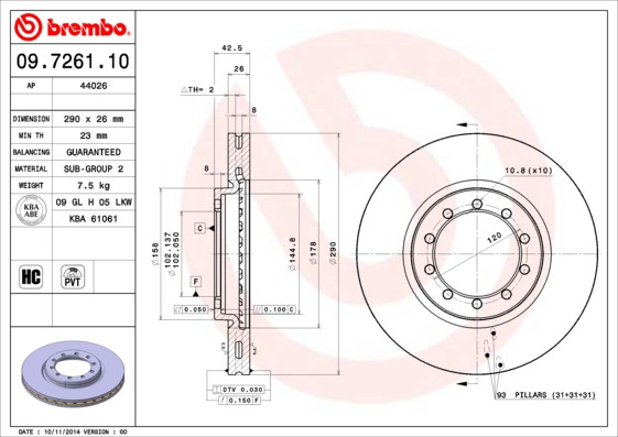 BREMBO Bremsscheibe