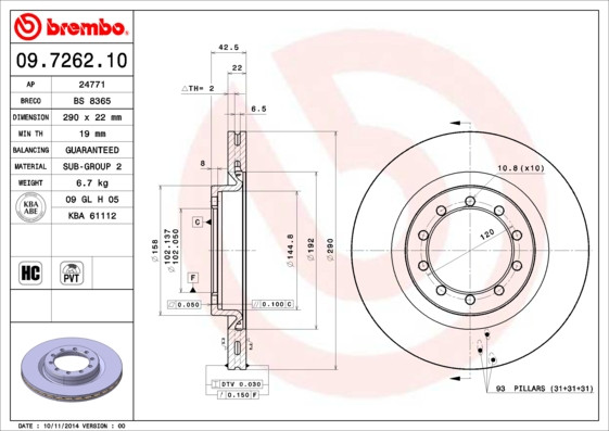 BREMBO Bremsscheibe