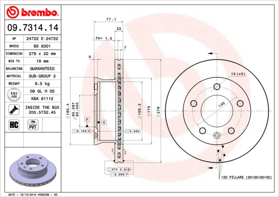 BREMBO Bremsscheibe