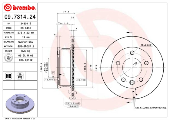 BREMBO Bremsscheibe