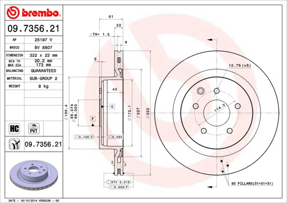 BREMBO Bremsscheibe