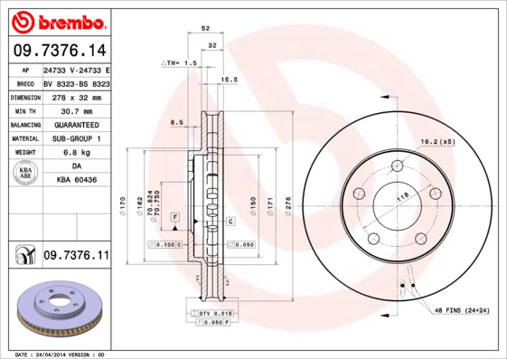 BREMBO Bremsscheibe