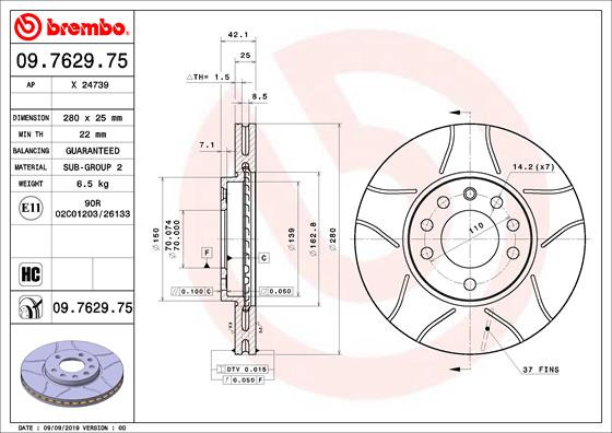 BREMBO Bremsscheibe