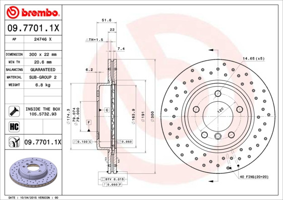 BREMBO Bremsscheibe