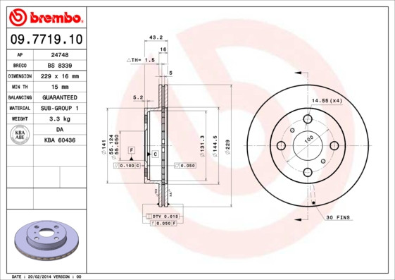 BREMBO Bremsscheibe