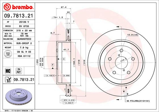 BREMBO Bremsscheibe