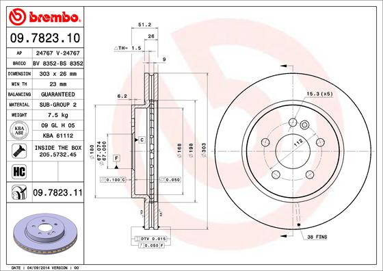 BREMBO Bremsscheibe