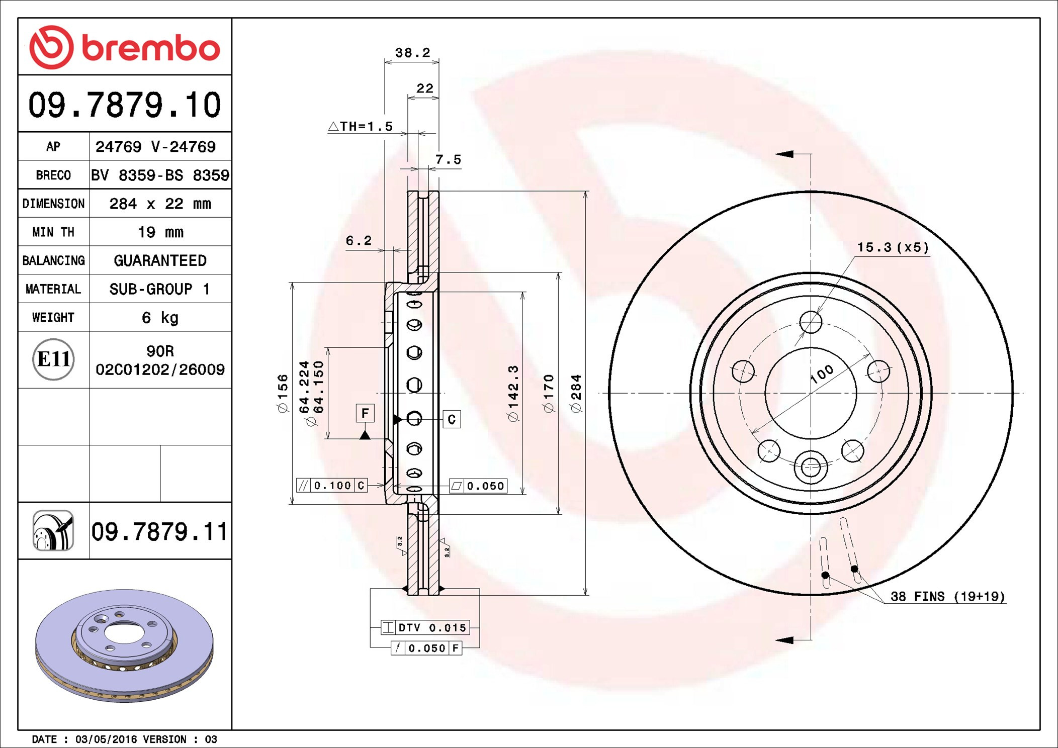 BREMBO Bremsscheibe