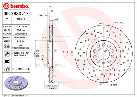 BREMBO Bremsscheibe