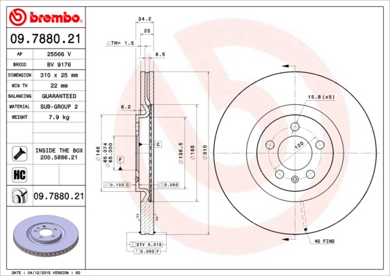 BREMBO Bremsscheibe