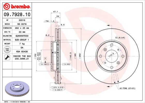 BREMBO Bremsscheibe