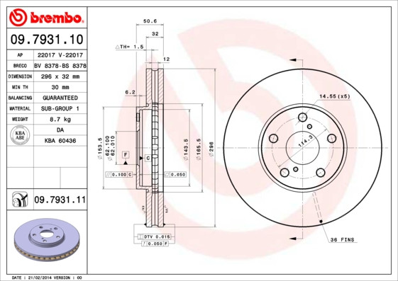 BREMBO Bremsscheibe