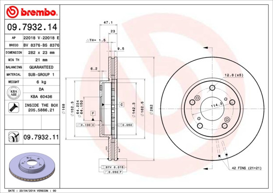 BREMBO Bremsscheibe
