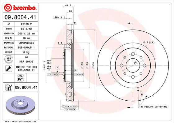BREMBO Bremsscheibe