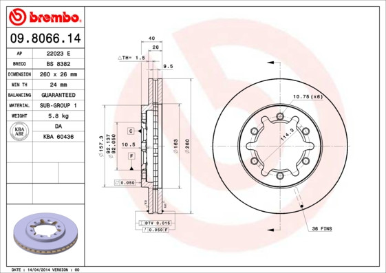 BREMBO Bremsscheibe