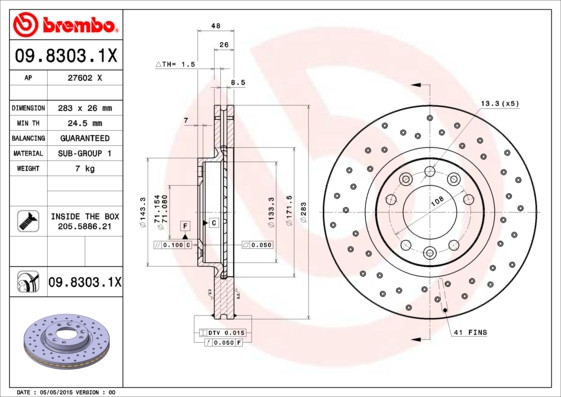 BREMBO Bremsscheibe