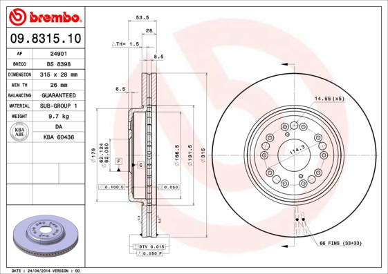 BREMBO Bremsscheibe