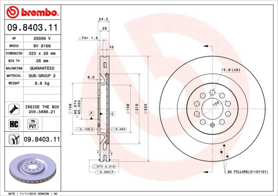 BREMBO Bremsscheibe