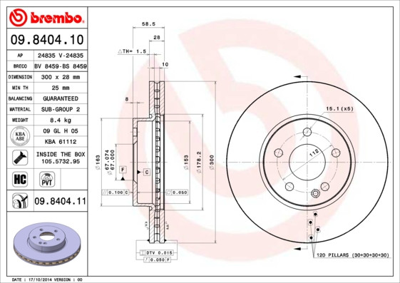 BREMBO Bremsscheibe